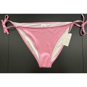 Shade & Shore Cheeky Side-Tie Bikini Bottom Womens L (12-14) Pink Beach Resort